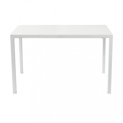 Tavolo Autolivellante Bianco, Forma Rettangolare, 80x120x76cm, Acciaio Verniciato