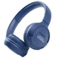 JBL Tune 510BT On-Ear Foldable Bluetooth Headphones with Microphone, Blue, Rechargeable
