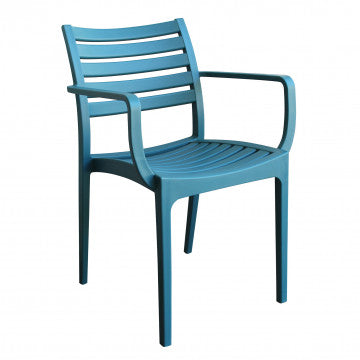 Stapelbarer Sessel Eveline aus Polypropylen – Maße: 58,5x55,2x84cm