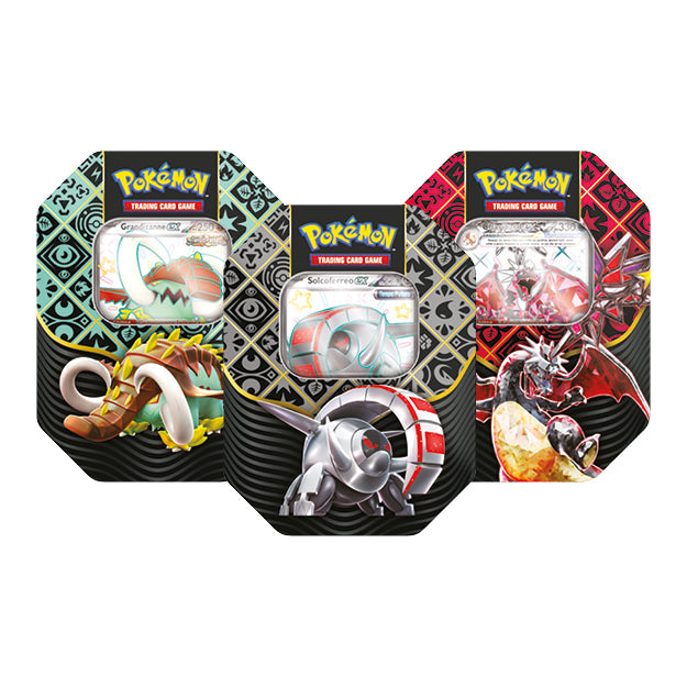 Pokemon Tin: Paldea Schicksal Erweiterung Karmesin & Purpur TCG GCC (Zufällig)