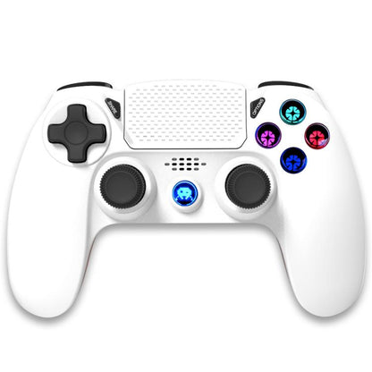 Freaks Controller PS4 Wireless mit beleuchteten Tasten Gamepad kabellos Weiß