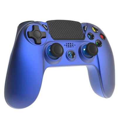 Freaks Controller PS4 Wireless mit beleuchteten Tasten, kabelloses Gamepad (Blau)