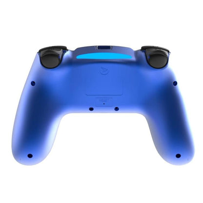 Freaks Controller PS4 Wireless mit beleuchteten Tasten, kabelloses Gamepad (Blau)