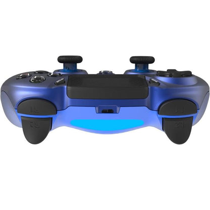 Freaks Controller PS4 Wireless mit beleuchteten Tasten, kabelloses Gamepad (Blau)