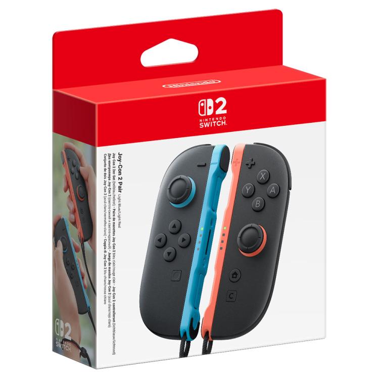 Nintendo Switch 2 – Set mit 2 Joy-Con Controllern, Rot-Blau, Neu, NSW2