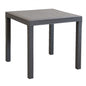 Dallas 80 x 80 Table with Molded Plastic Frame and Wicker Finish