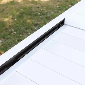 Ausziehbarer Tisch Hawaii aus weißem Aluminium - 135/270 x 90