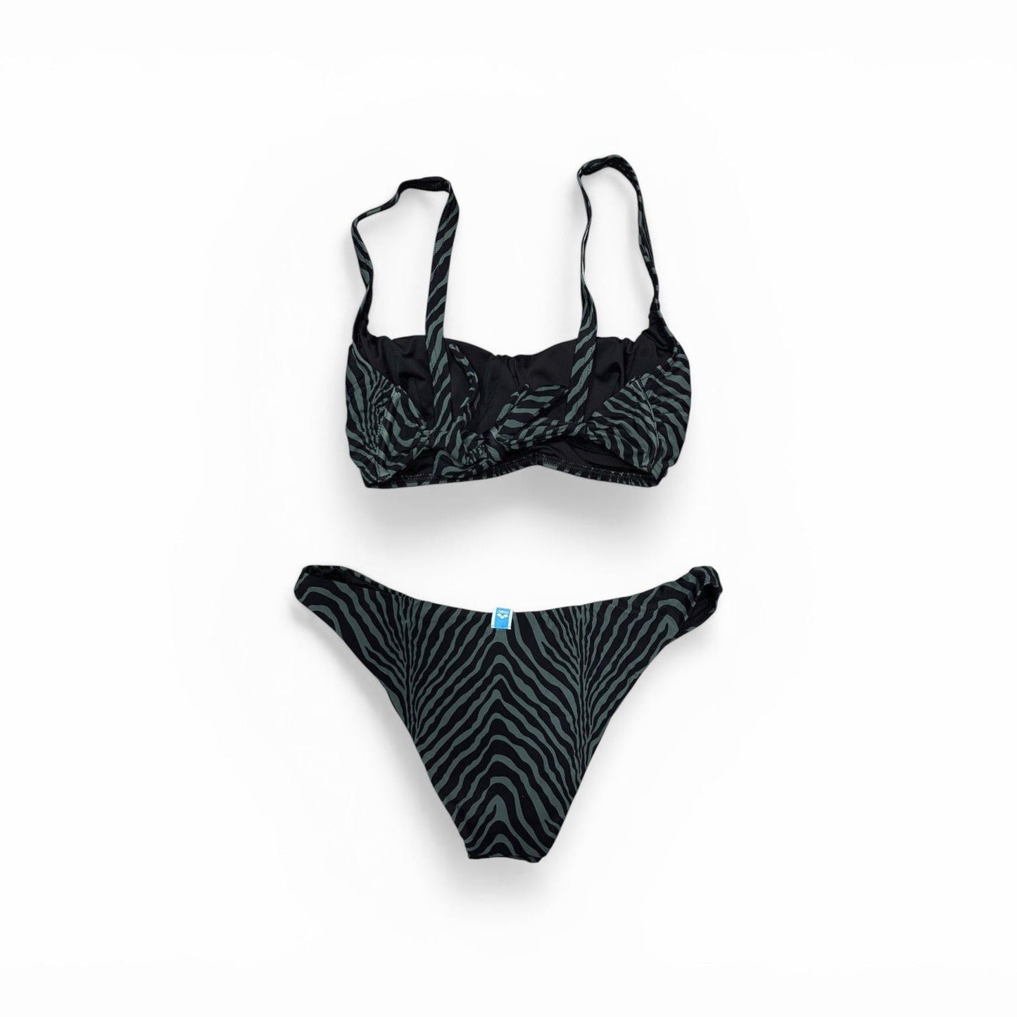 Arena Bikini Bralette Donna 007082-506 Nero Verde Mare 2026