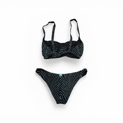 Arena Bikini Bralette Donna 007082-506 Nero Verde Mare 2026