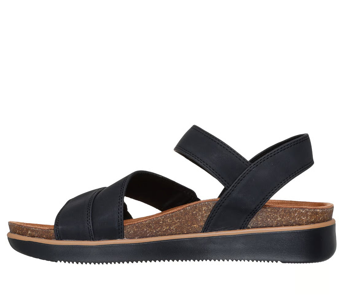 Skechers Lifted Comfort 163252/BLK Nero – Sandali Donna Vegan Memory Foam