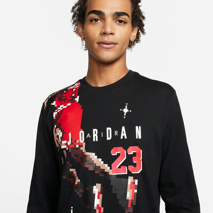 Jordan T-shirt manica lunga da uomo  DC9793 010 nero