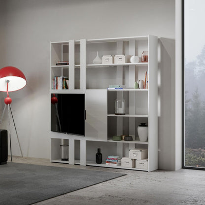 Libreria Multifunzionale Porta TV Kato 178x204x36 cm