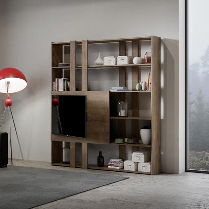 Libreria Multifunzionale Porta TV Kato 178x204x36 cm