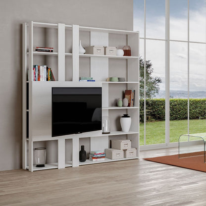 Libreria Multifunzionale Porta TV Kato 178x204x36 cm