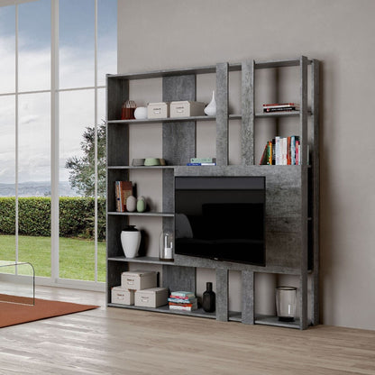 Libreria Multifunzionale Porta TV Kato 178x204x36 cm