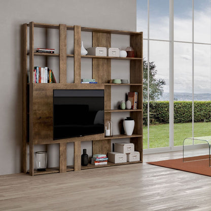 Libreria Multifunzionale Porta TV Kato 178x204x36 cm