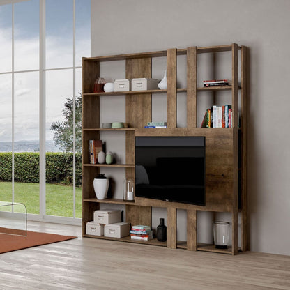 Libreria Multifunzionale Porta TV Kato 178x204x36 cm
