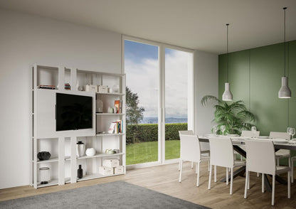 Libreria Multifunzionale Porta TV Kato 178x204x36 cm