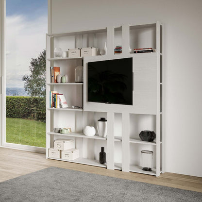 Libreria Multifunzionale Porta TV Kato 178x204x36 cm