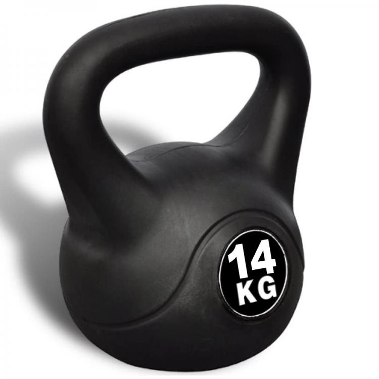 Kettlebell Kurzhantel Gewicht Hanteln PVC Ghiria für Fitnessstudio Crossfit Fitness MMA -14Kg