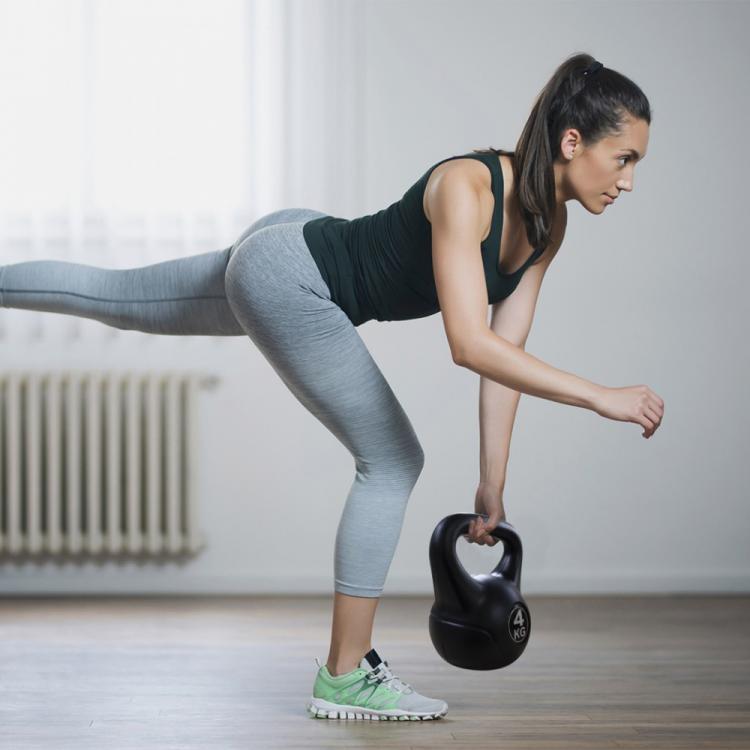 Kettlebell Manubrio Peso Pesi Pvc Ghiria Per Palestra Crossfit Fitness Mma 8Kg