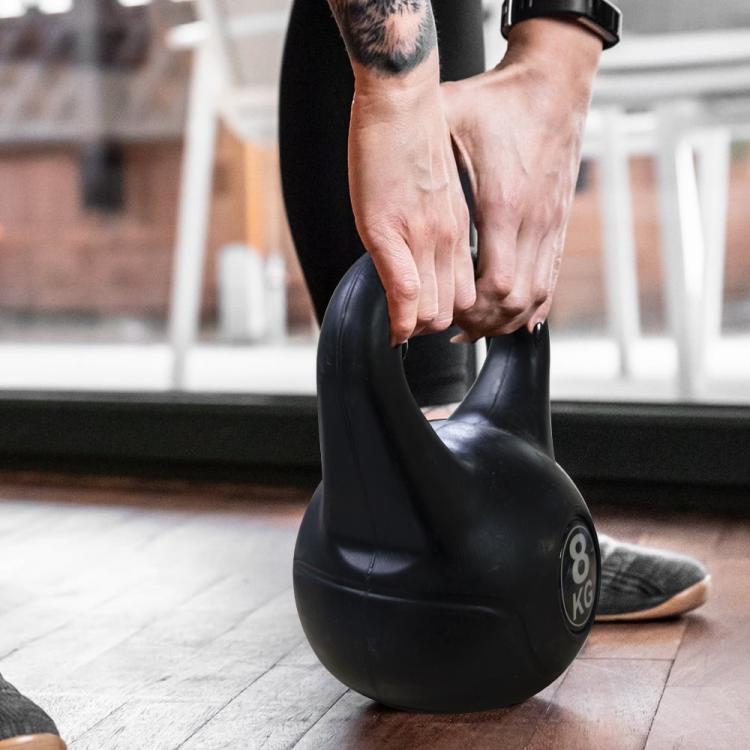 Kettlebell Kurzhantel Gewicht Gewichte PVC Girya für Fitnessstudio Crossfit Fitness MMA -10kg