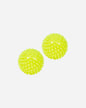Energetics Pair of 6cm Knobbed Massage Balls 107305-172 yellow