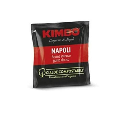 Kimbo Box Kaffeepads 44mm Napoli, 100 Stück – Intensives Aroma, kräftiger und neapolitanischer Geschmack
