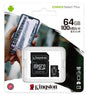 Kingston Micro SD 64GB + Adapter Canvas Plus SDCS2 64GB Class 10 100MB/s