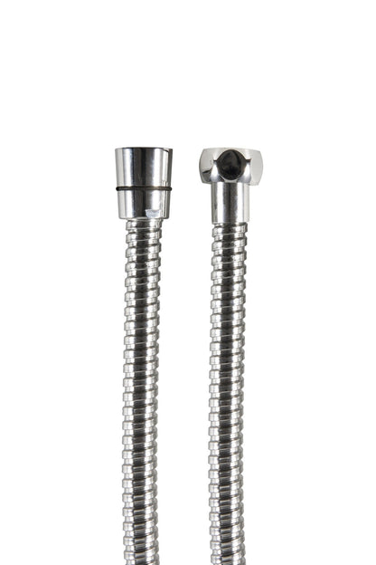 Kit doccia rotondo con soffione e braccio cromato diam. 20