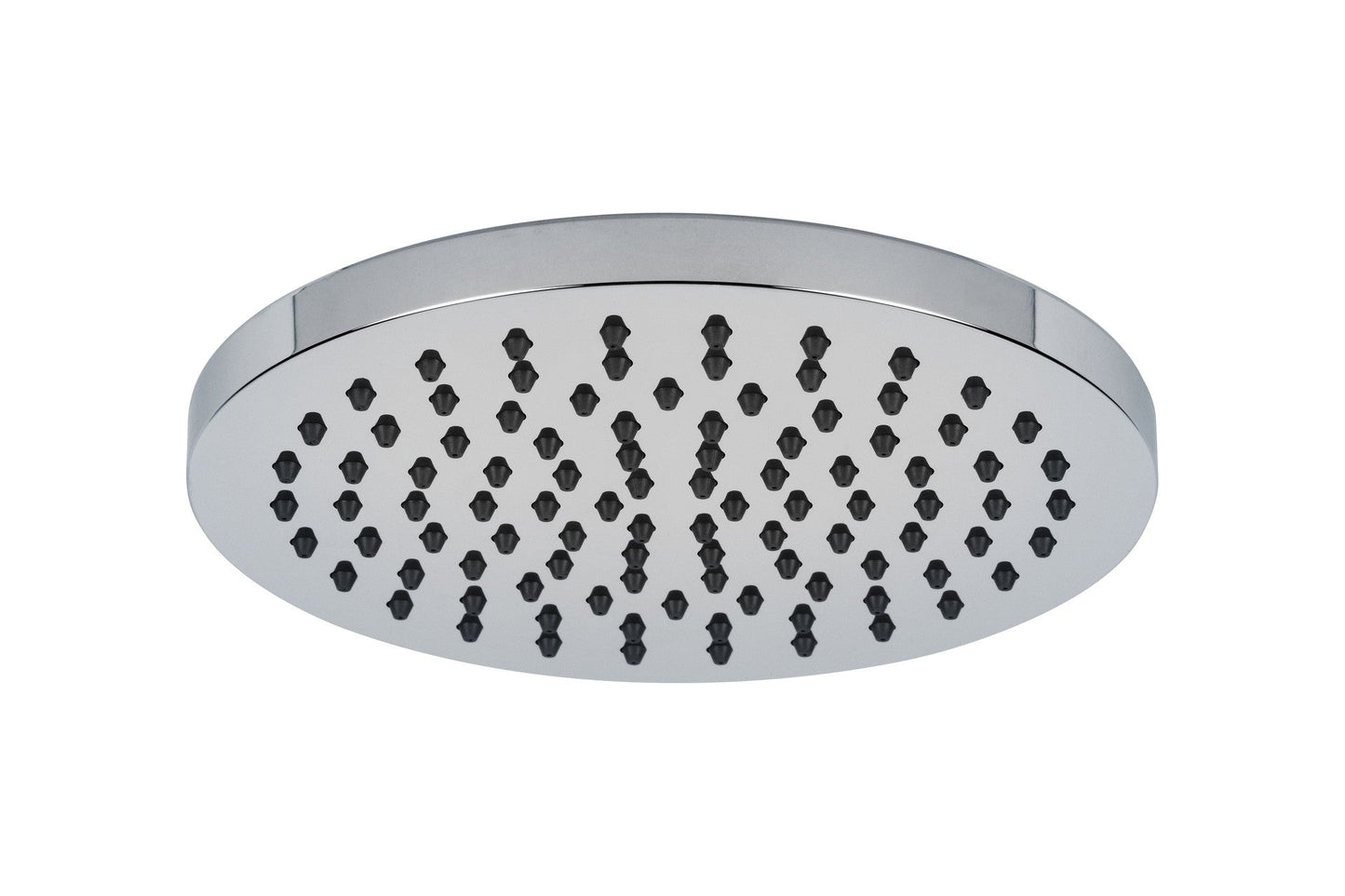 Kit doccia rotondo con soffione e braccio cromato diam. 20