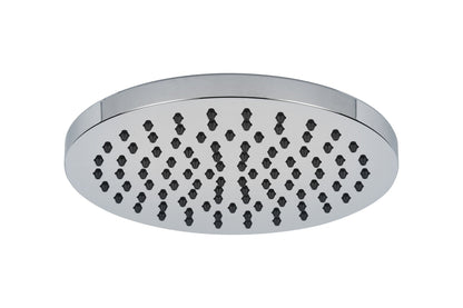 Kit doccia rotondo con soffione e braccio cromato diam. 20