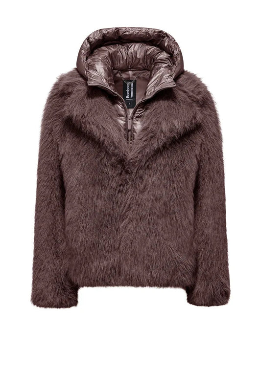 Bomboogie Paris Coat GW9148TFRL6-481 Donna Cioccolato - Cappotto Ecopelliccia