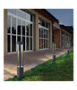 Garden Lamppost Lamp 12W LED for Outdoor Grey Bollard Warm Light Es28