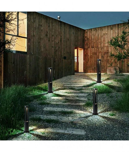 Gartenlaterne Lampe 12W LED Außen Schwarz Wegeleuchte Naturlicht ES28