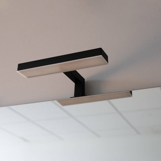Lampada Applique LED Saturn 20cm Nero Opaco - IP44 Universale