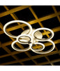 LED Ceiling Chandelier 6 Lights Circles Modern Ceiling Lamp Warm Light
