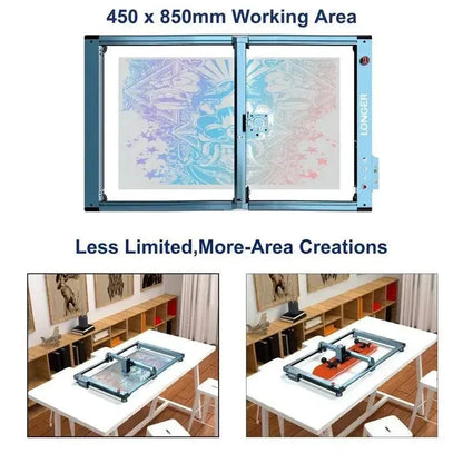 Laser B1 Laser Engraver Y-Axis Extension Kit (850mm)