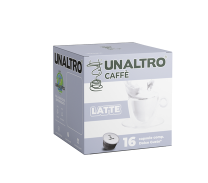 16 CAPSULE DOLCE GUSTO®   UNALTRO CAFFE MISCELA LATTE.