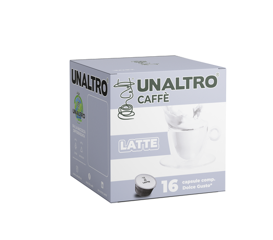 16 CAPSULE DOLCE GUSTO®   UNALTRO CAFFE MISCELA LATTE.