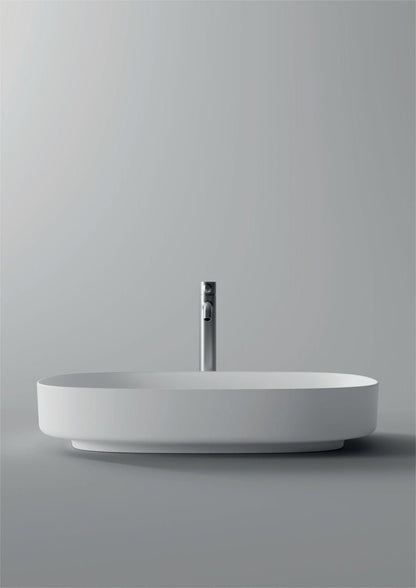 Lavabo da appoggio in ceramica 65x40 linea Form di Alice Ceramica