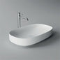 Form 65x40 ceramic countertop basin by Alice Ceramica