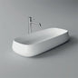Countertop ceramic washbasin 80 x 35 cm NUR Series Alice Ceramica