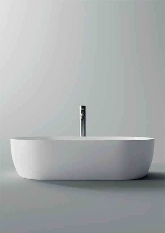 Lavabo da appoggio ovale 70×38 Alice Ceramica Serie Unica
