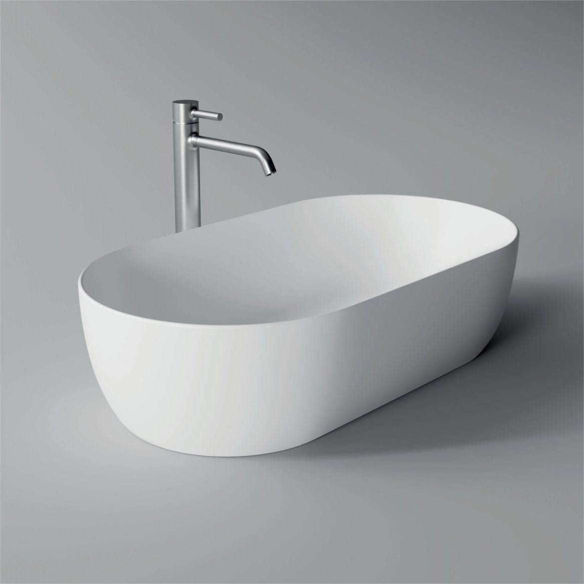 Lavabo da appoggio ovale 70×38 Alice Ceramica Serie Unica