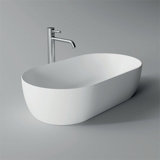 Lavabo da appoggio ovale 70×38 Alice Ceramica Serie Unica