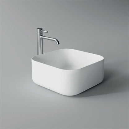 Lavabo d'appoggio salvaspazio  37×37 Alice Ceramica Serie Unica