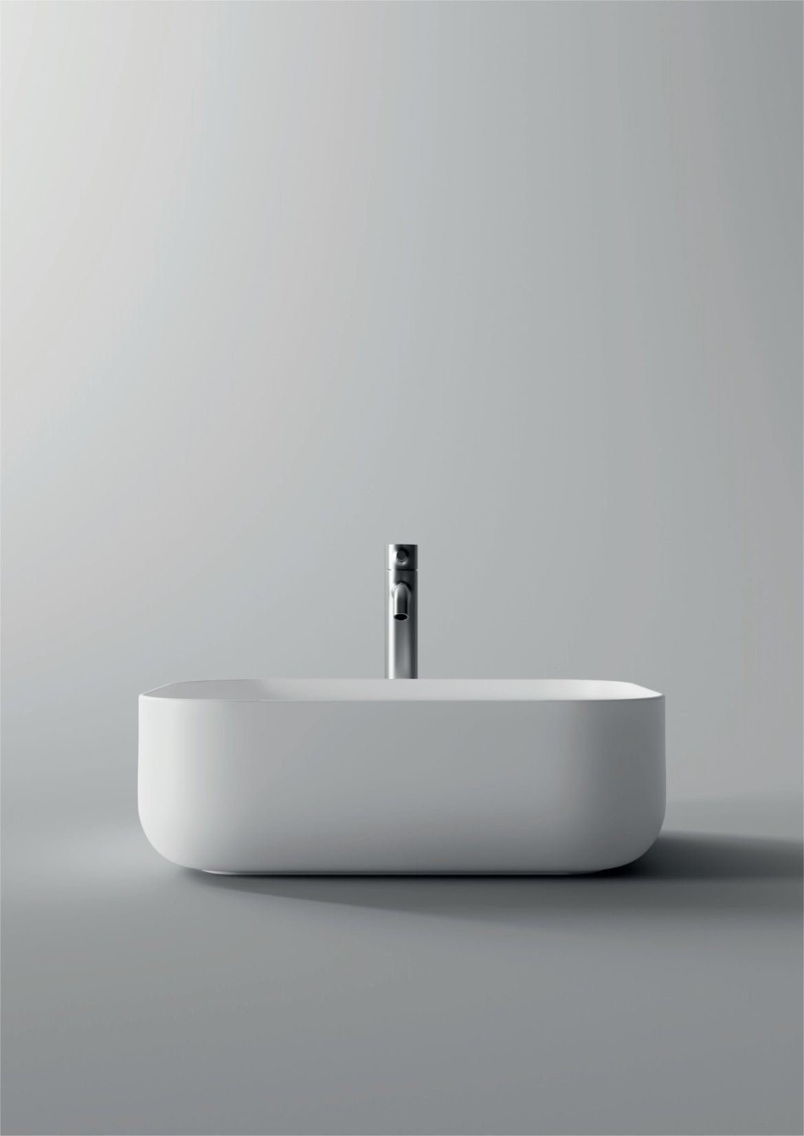 Lavabo da appoggio salvaspazio 50×37 Alice Ceramica Serie Unica