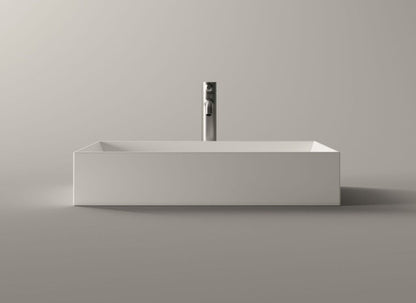 Lavabo Spy appoggio cm. 60x38 rettangolare in ceramica bianco Alice ceramica