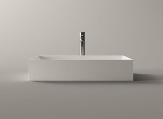 Lavabo Spy appoggio cm. 60x38 rettangolare in ceramica bianco Alice ceramica